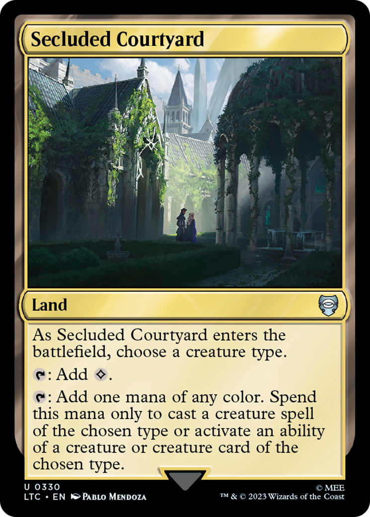 Secluded Courtyard [The Lord of the Rings: Tales of Middle-Earth Commander] - Trinity Hobby