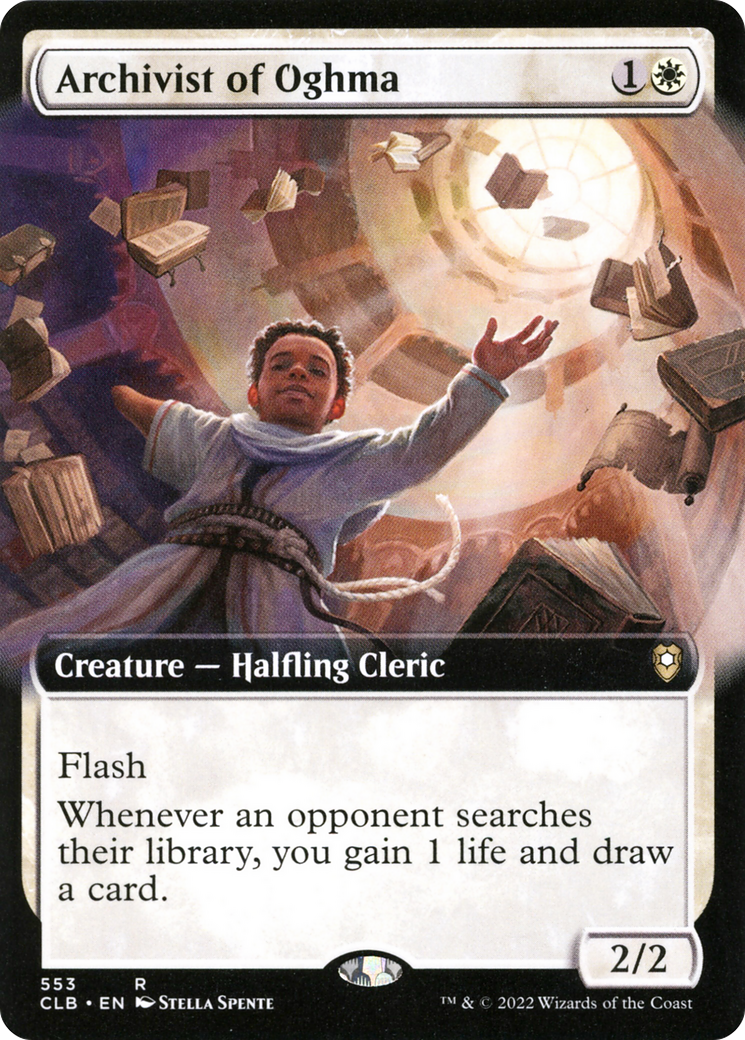 Archivist of Oghma (Extended Art) [Commander Legends: Battle for Baldur's Gate] - Trinity Hobby