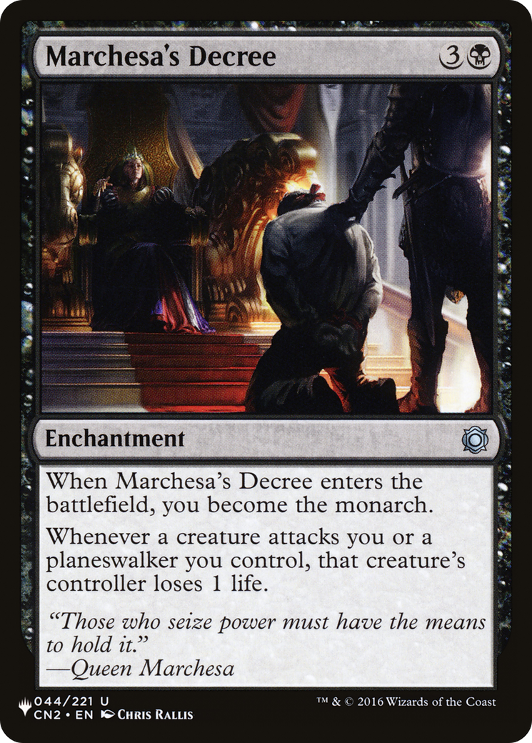 Marchesa's Decree [The List] - Trinity Hobby