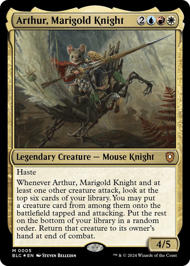 Arthur, Marigold Knight [Bloomburrow Commander] - Trinity Hobby