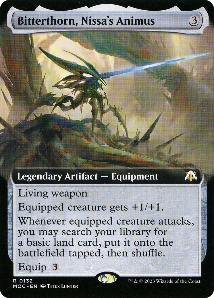 Bitterthorn, Nissa's Animus (Extended Art) [March of the Machine Commander] - Trinity Hobby