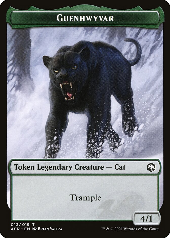 Treasure // Guenhwyvar Double-Sided Token [Dungeons & Dragons: Adventures in the Forgotten Realms Tokens] - Trinity Hobby