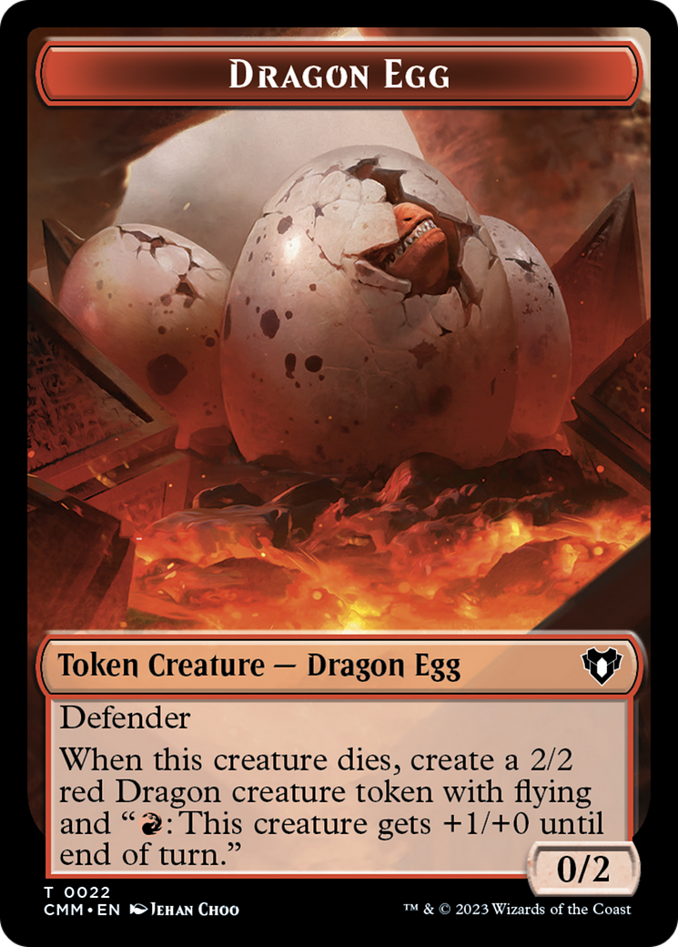 Dragon Egg Token [Commander Masters Tokens] - Trinity Hobby