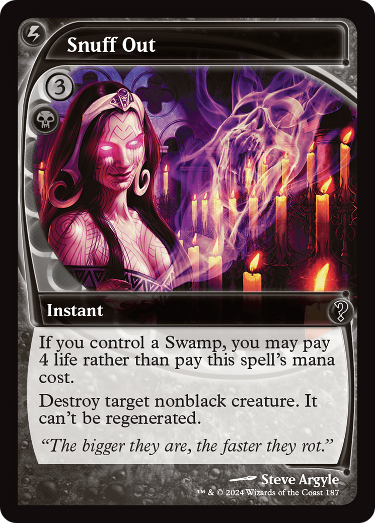 Snuff Out (Future Sight) [Mystery Booster 2] - Trinity Hobby