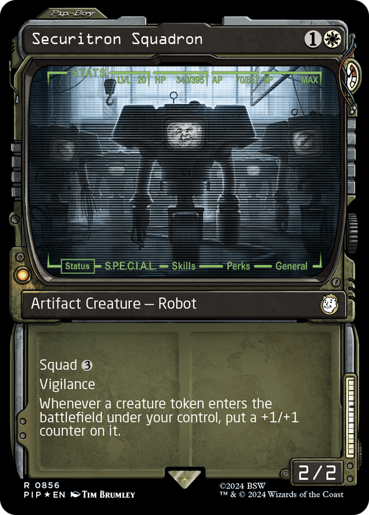 Securitron Squadron (Showcase) (Surge Foil) [Fallout] - Trinity Hobby