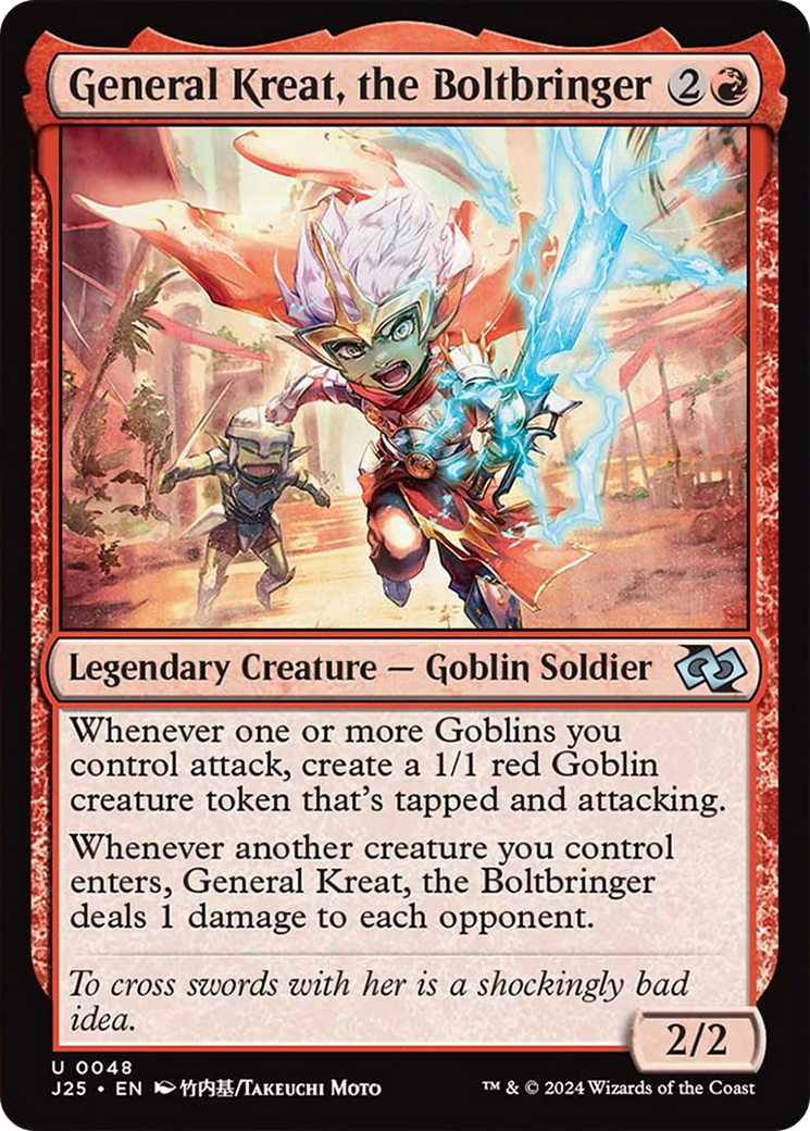 General Kreat, the Boltbringer (Anime) [Foundations Jumpstart] - Trinity Hobby