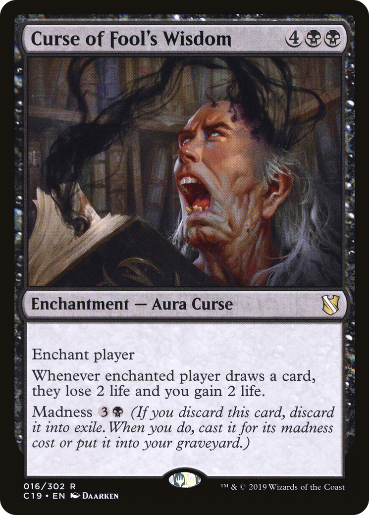 Curse of Fool's Wisdom [Commander 2019] - Trinity Hobby