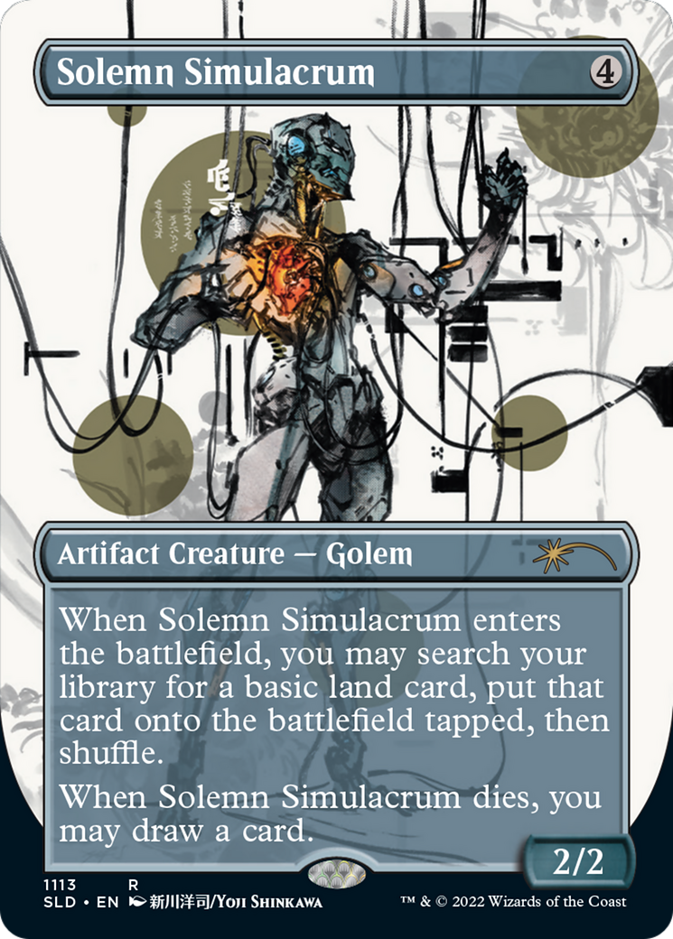 Solemn Simulacrum (SLD-1113) - [Secret Lair Drop] (Borderless) - Trinity Hobby