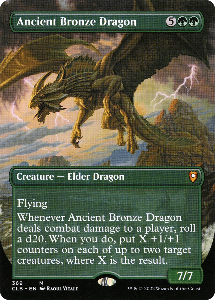 Ancient Bronze Dragon (Borderless Alternate Art) [Commander Legends: Battle for Baldur's Gate] - Trinity Hobby