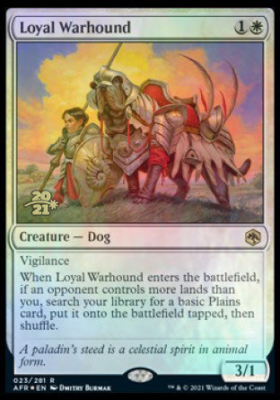 Loyal Warhound [Dungeons & Dragons: Adventures in the Forgotten Realms Prerelease Promos] - Trinity Hobby