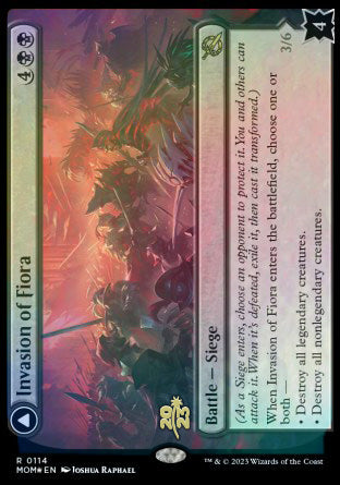 Invasion of Fiora // Marchesa, Resolute Monarch [March of the Machine Prerelease Promos] - Trinity Hobby