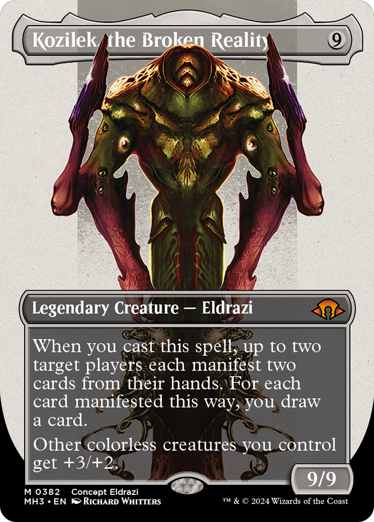 Kozilek, the Broken Reality (Borderless) (Serialized) [Modern Horizons 3] - Trinity Hobby