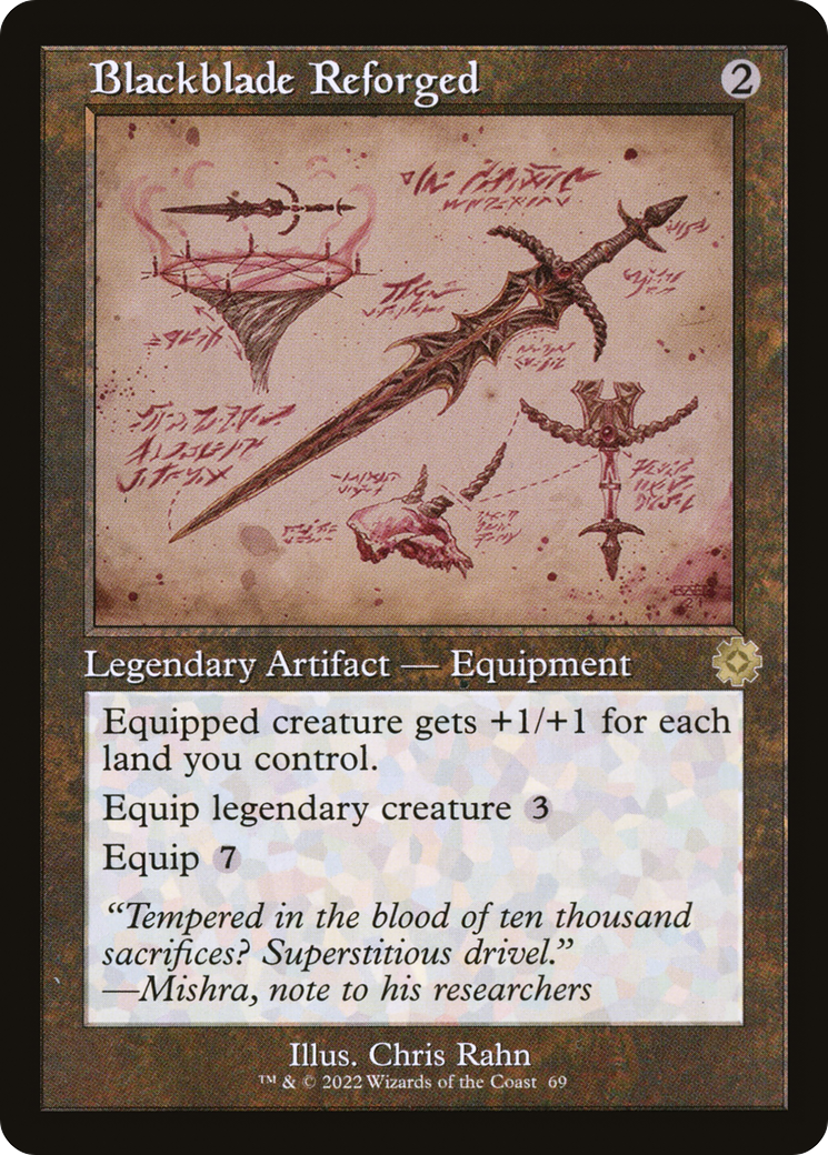 Blackblade Reforged (Retro Schematic) [The Brothers' War Retro Artifacts] - Trinity Hobby