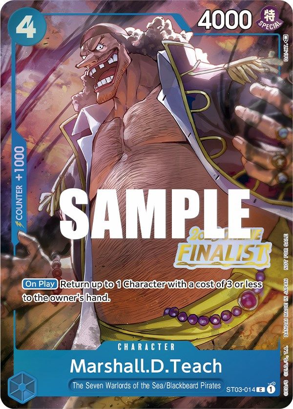 Marshall.D.Teach (Online Regional 2023) [Finalist] (ST03-014) - [One Piece Promotion Cards] Foil - Trinity Hobby