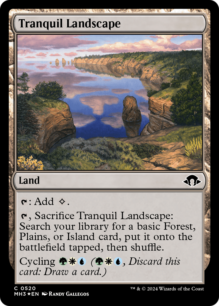 Tranquil Landscape (Ripple Foil) [Modern Horizons 3] - Trinity Hobby