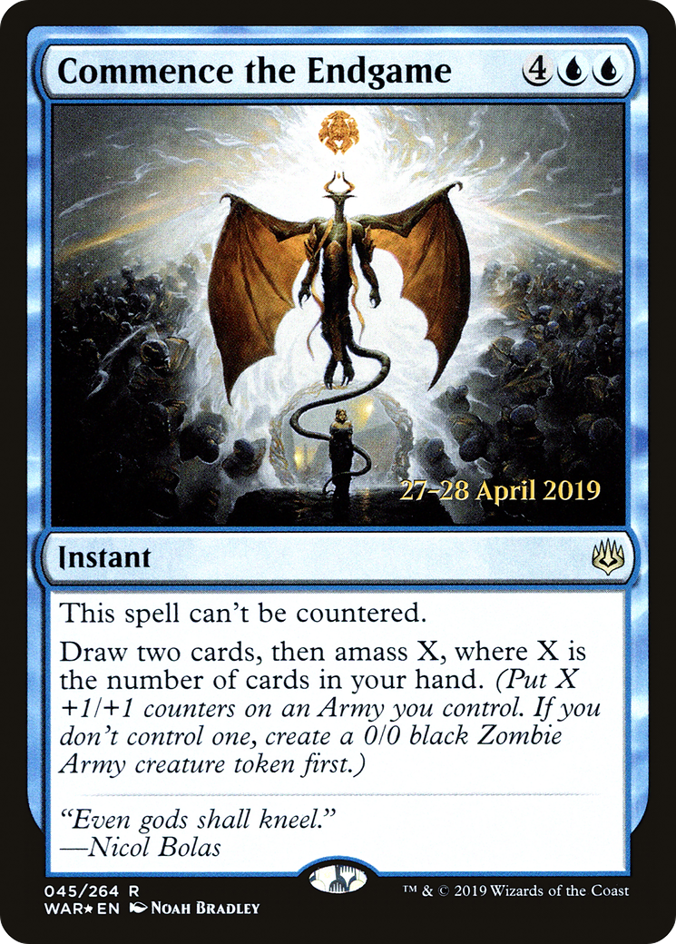 Commence the Endgame [War of the Spark Prerelease Promos] - Trinity Hobby