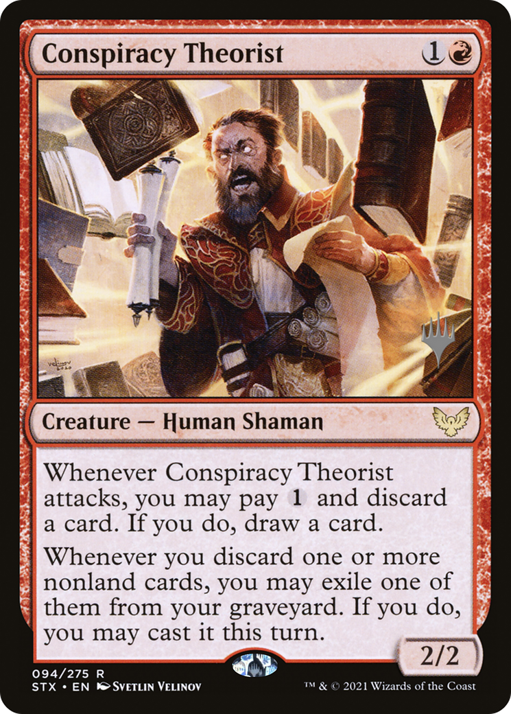 Conspiracy Theorist (Promo Pack) [Strixhaven: School of Mages Promos] - Trinity Hobby