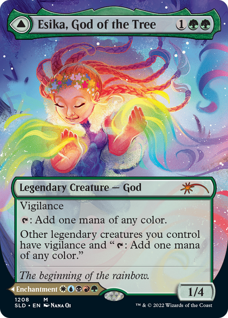 Esika, God of the Tree // The Prismatic Bridge (Display Commander) (Borderless) [Secret Lair: From Cute to Brute] - Trinity Hobby