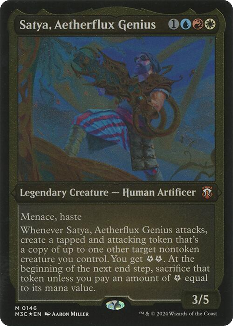 Satya, Aetherflux Genius (Display Commander) [Modern Horizons 3 Commander] - Trinity Hobby