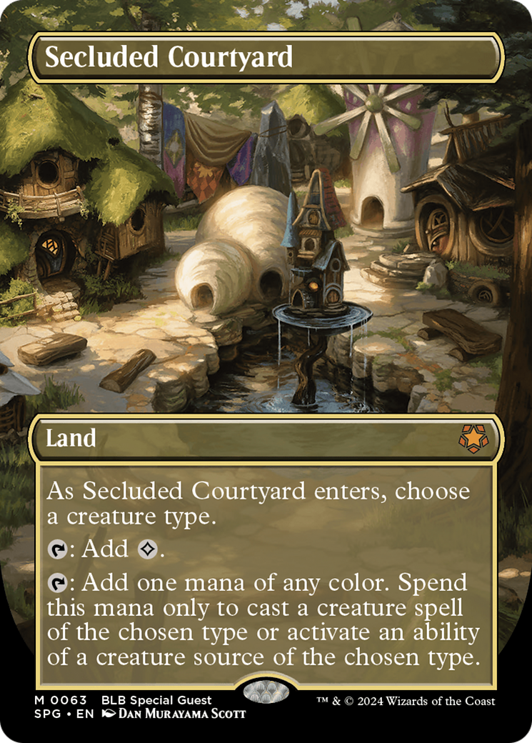 Secluded Courtyard (Borderless) [Bloomburrow Special Guests] - Trinity Hobby
