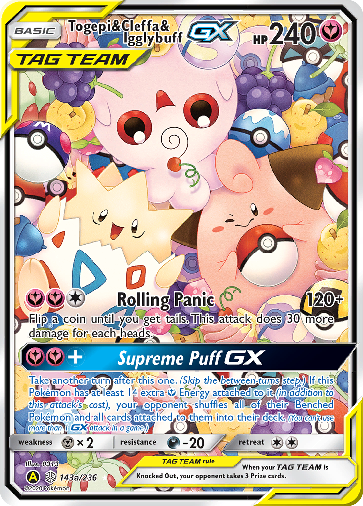 Togepi & Cleffa & Igglybuff GX (143a/236) [Alternate Art Promos] - Trinity Hobby