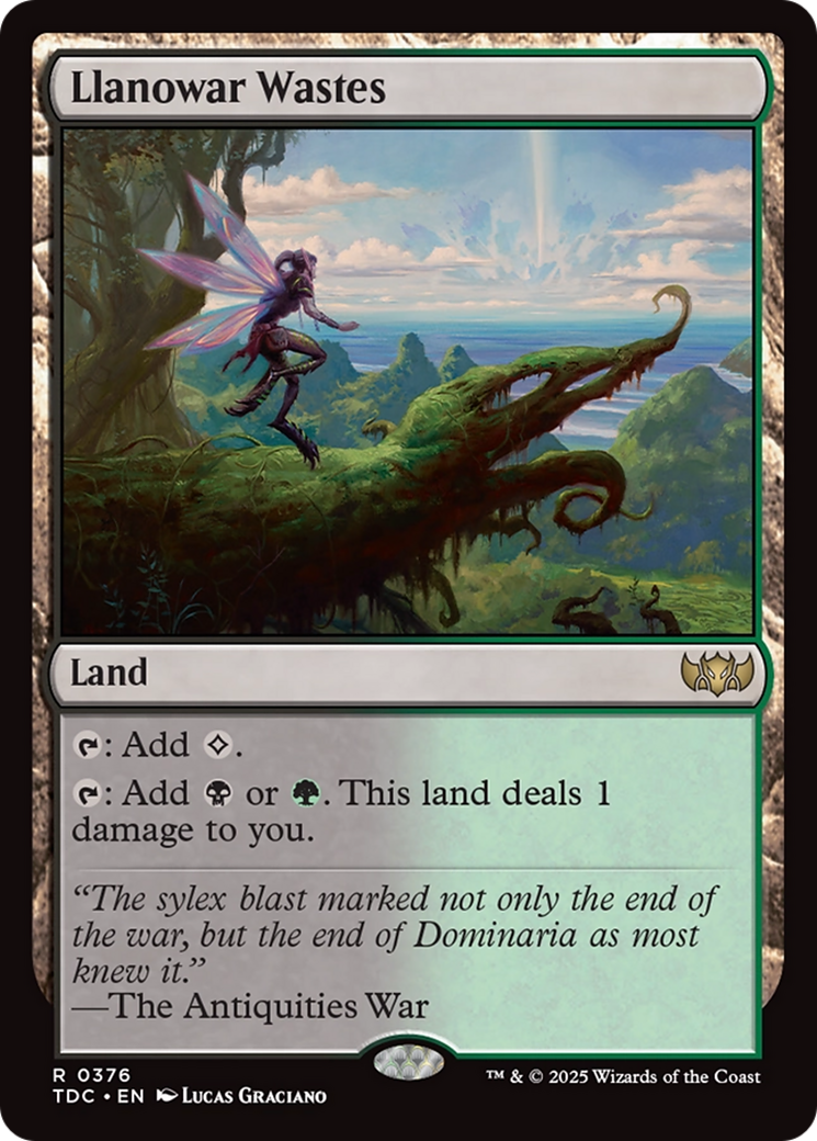 Llanowar Wastes (TDC-376) - [Commander: Tarkir: Dragonstorm]