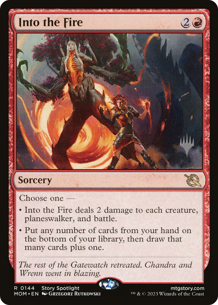 Into the Fire (Promo Pack) [March of the Machine Promos] - Trinity Hobby