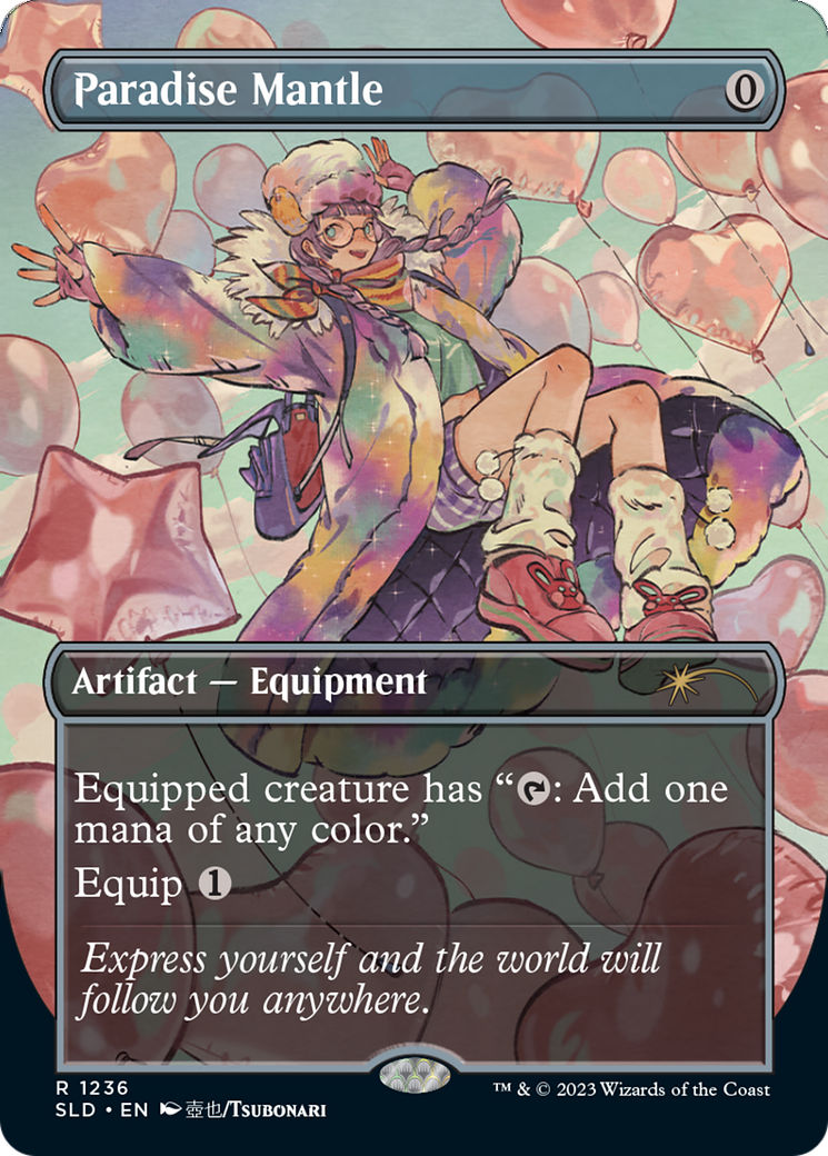 Paradise Mantle (SLD-1236) - [Secret Lair Drop] (Borderless) Foil - Trinity Hobby
