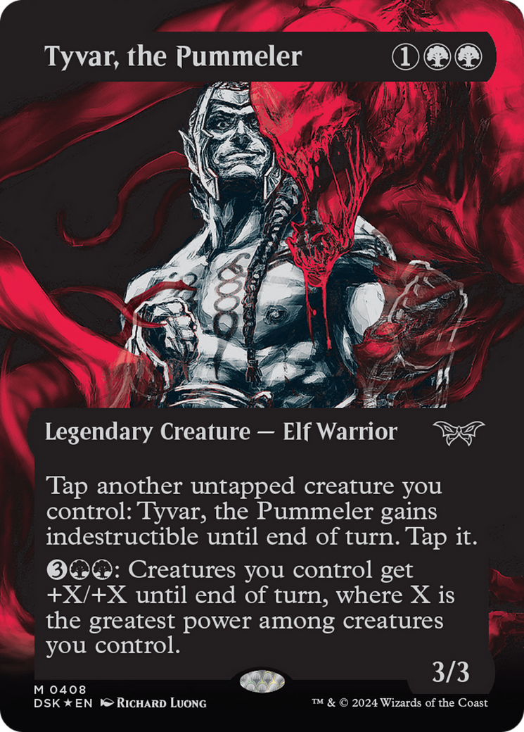 Tyvar, the Pummeler (Showcase) (Textured) [Duskmourn: House of Horror] - Trinity Hobby