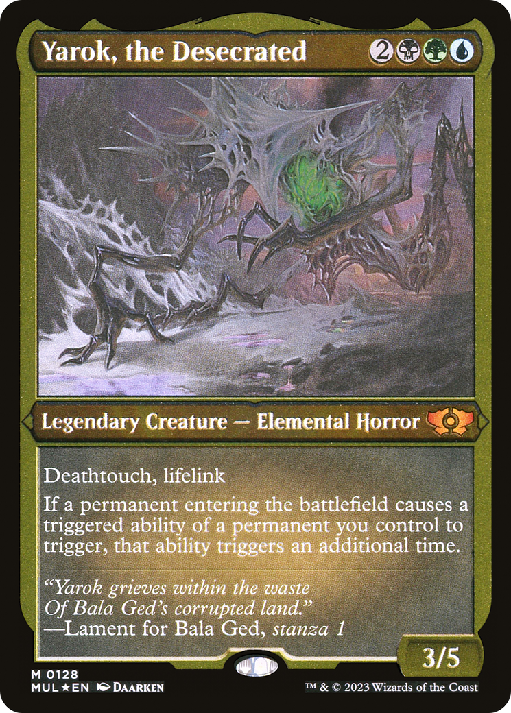 Yarok, the Desecrated (Foil Etched)  [Foil]  (MUL-128) - [Multiverse Legends] - Trinity Hobby