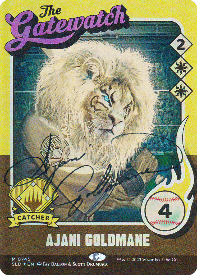 Ajani Goldmane (745) (Autographed) [Secret Lair Drop Series] - Trinity Hobby