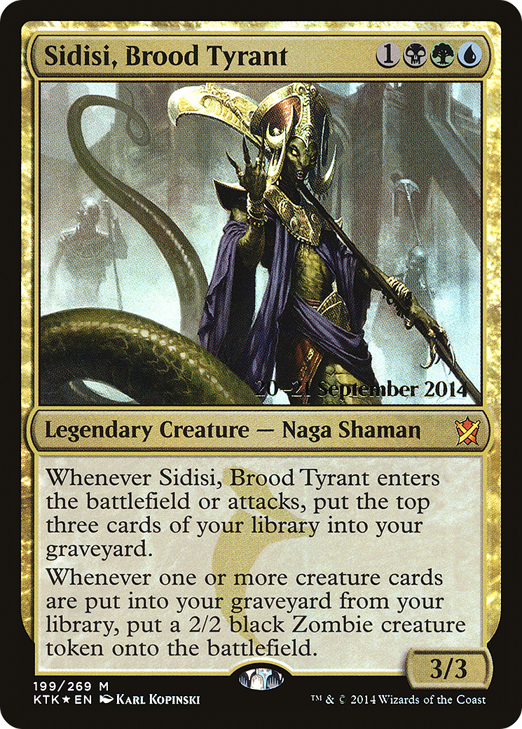 Sidisi, Brood Tyrant [Khans of Tarkir Prerelease Promos] - Trinity Hobby