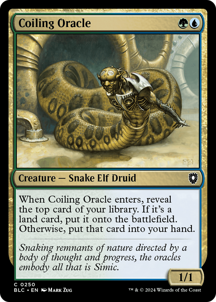 Coiling Oracle [Bloomburrow Commander] - Trinity Hobby