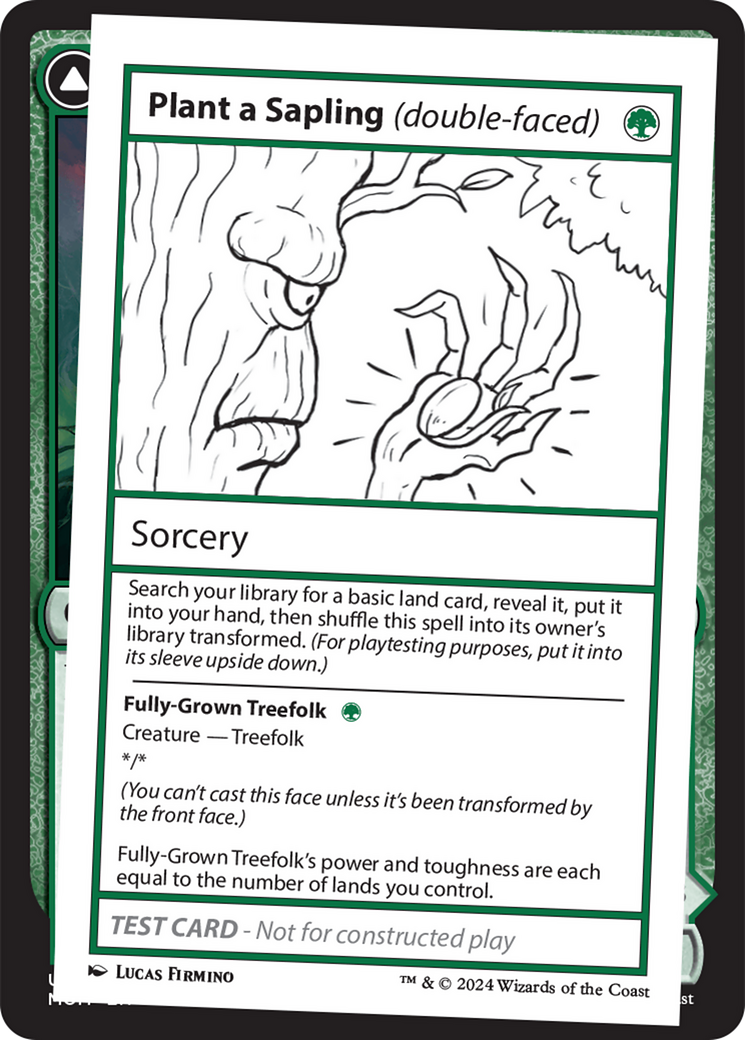 Plant a Sapling (double-faced) [Mystery Booster 2 Playtest Cards] - Trinity Hobby