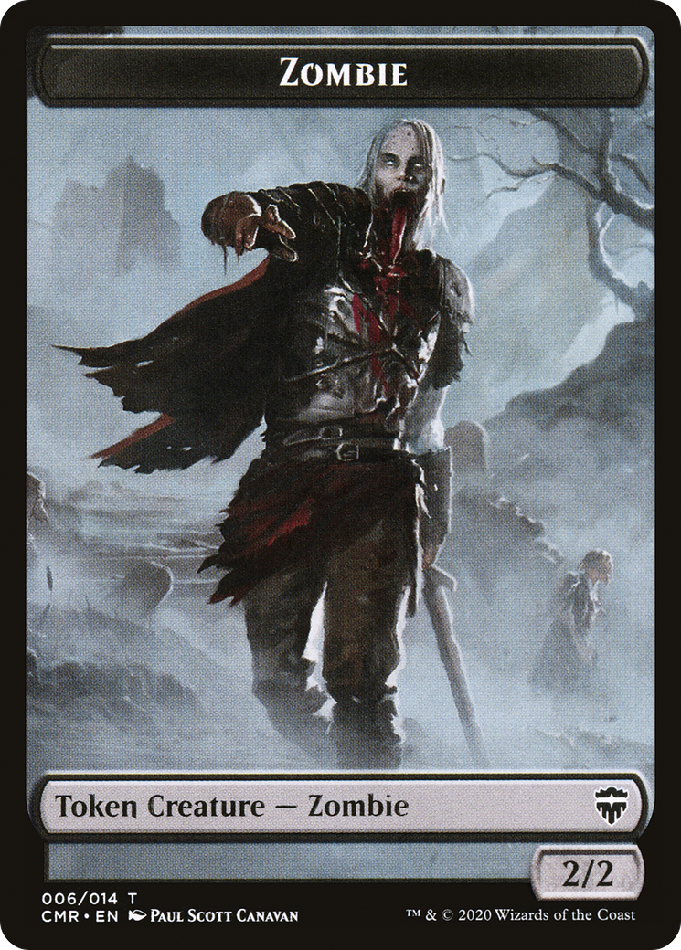 Zombie  [Foil]  (CMR-006) - [Commander Legends Tokens] - Trinity Hobby