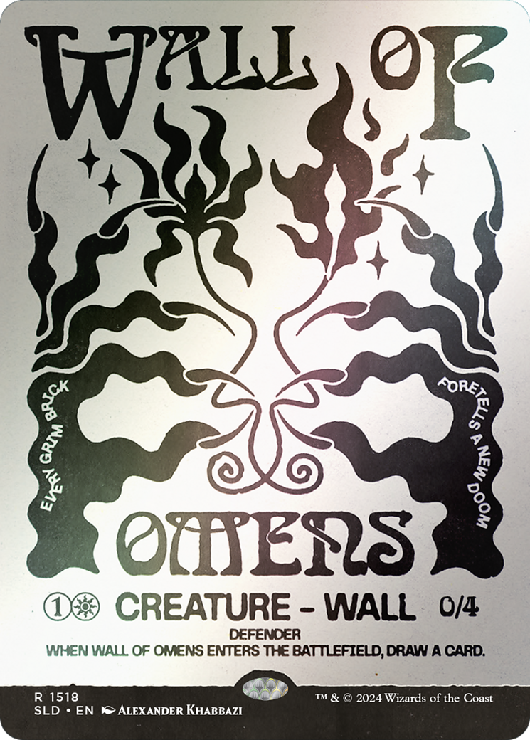 Wall of Omens (Rainbow Foil) [Secret Lair Drop Series] - Trinity Hobby