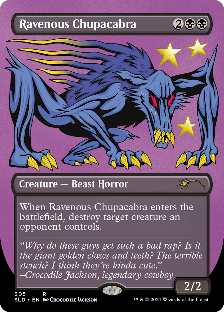Ravenous Chupacabra [Etched Foil]  (SLD-305) - [Secret Lair Drop] (Borderless) - Trinity Hobby