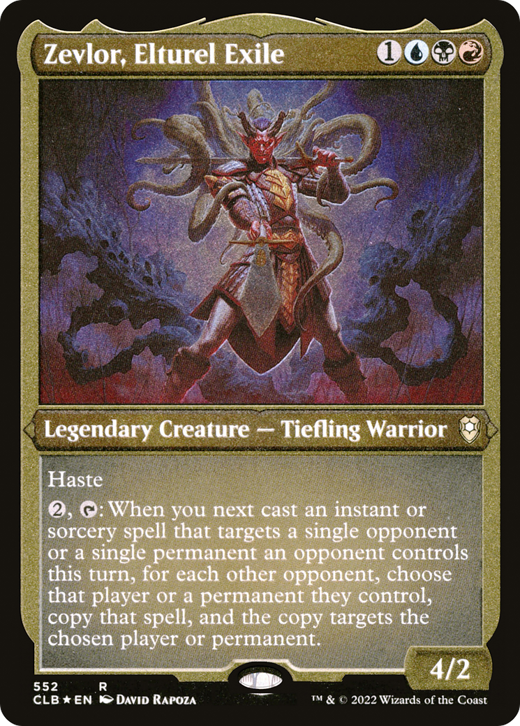 Zevlor, Elturel Exile (Foil Etched)  [Foil]  (CLB-552) - [Commander Legends: Battle for Baldur's Gate]