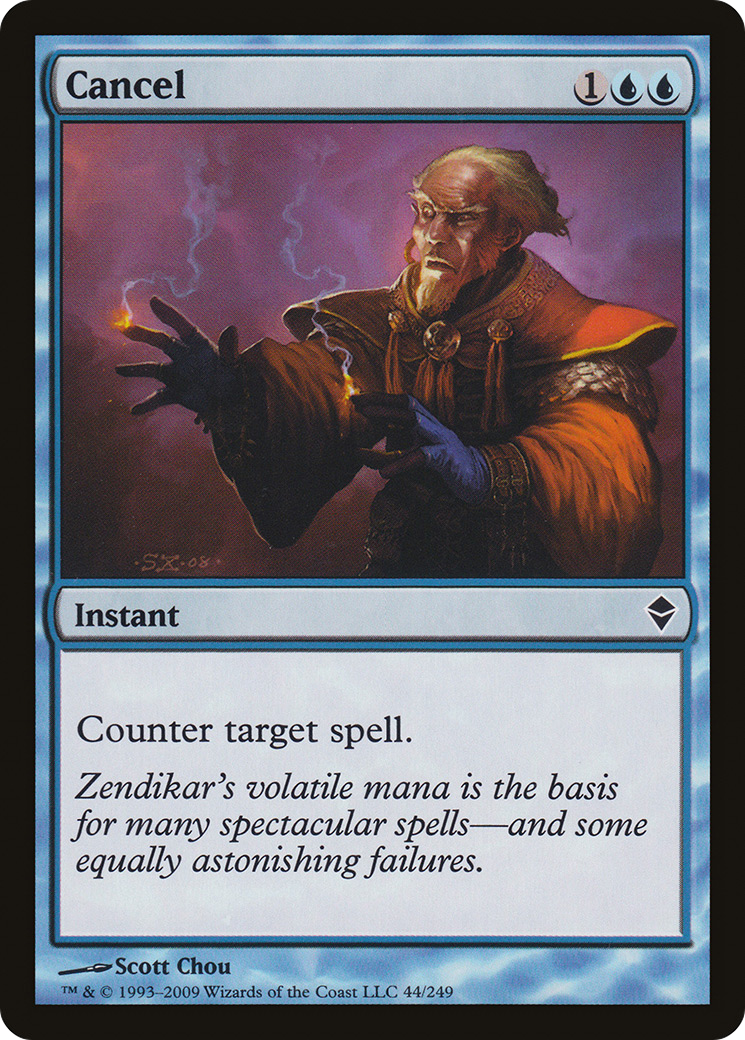 Cancel [Zendikar] - Trinity Hobby