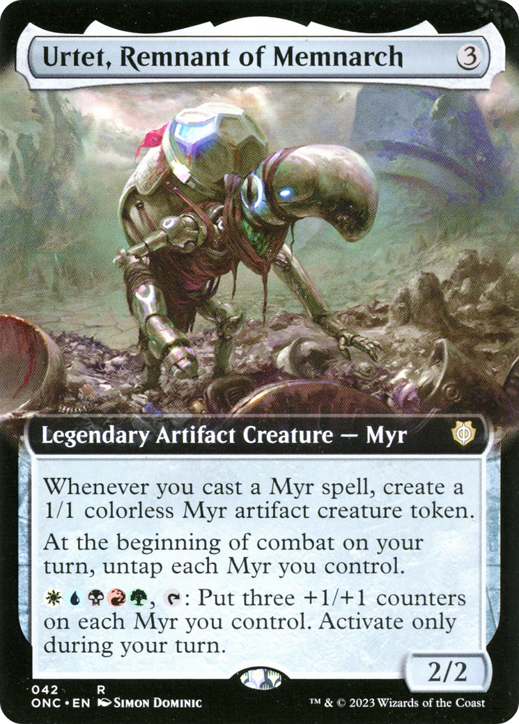 Urtet, Remnant of Memnarch (Extended Art) [Phyrexia: All Will Be One Commander] - Trinity Hobby