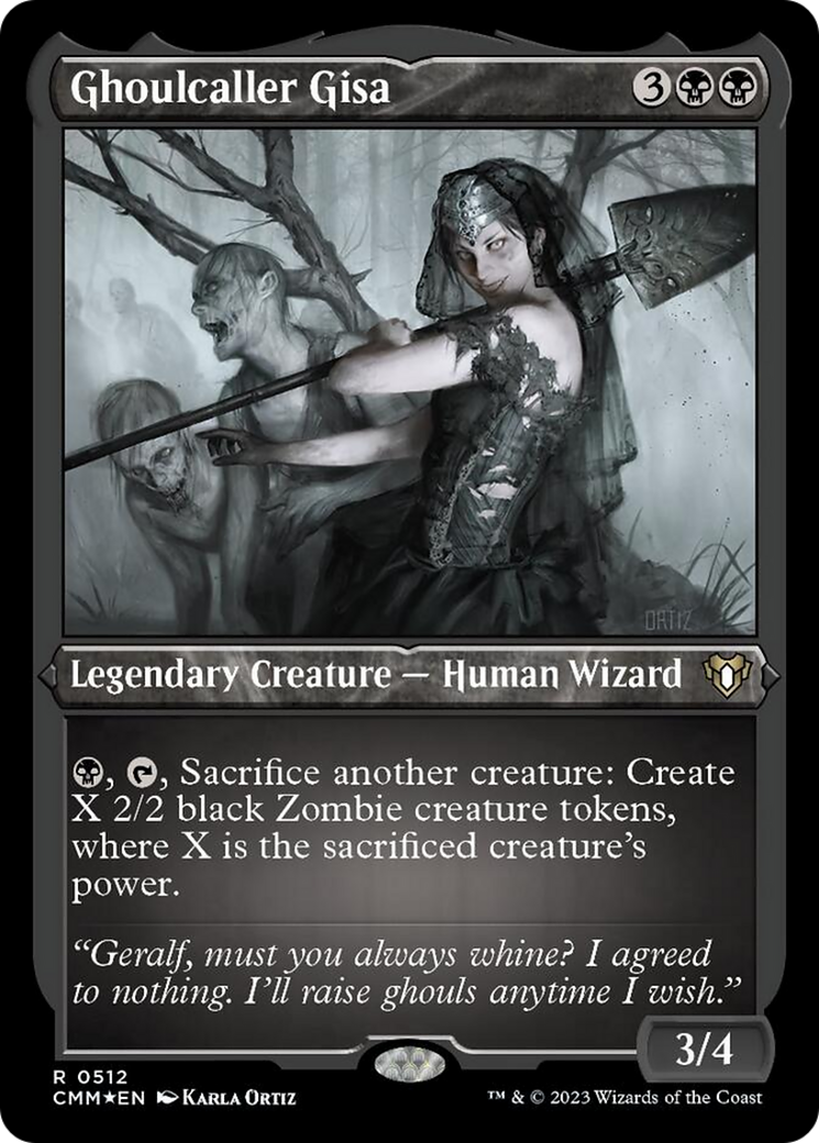 Ghoulcaller Gisa (Foil Etched) [Commander Masters] - Trinity Hobby