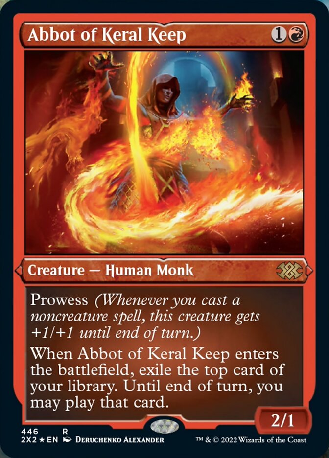 Abbot of Keral Keep (Foil Etched) [Double Masters 2022] - Trinity Hobby