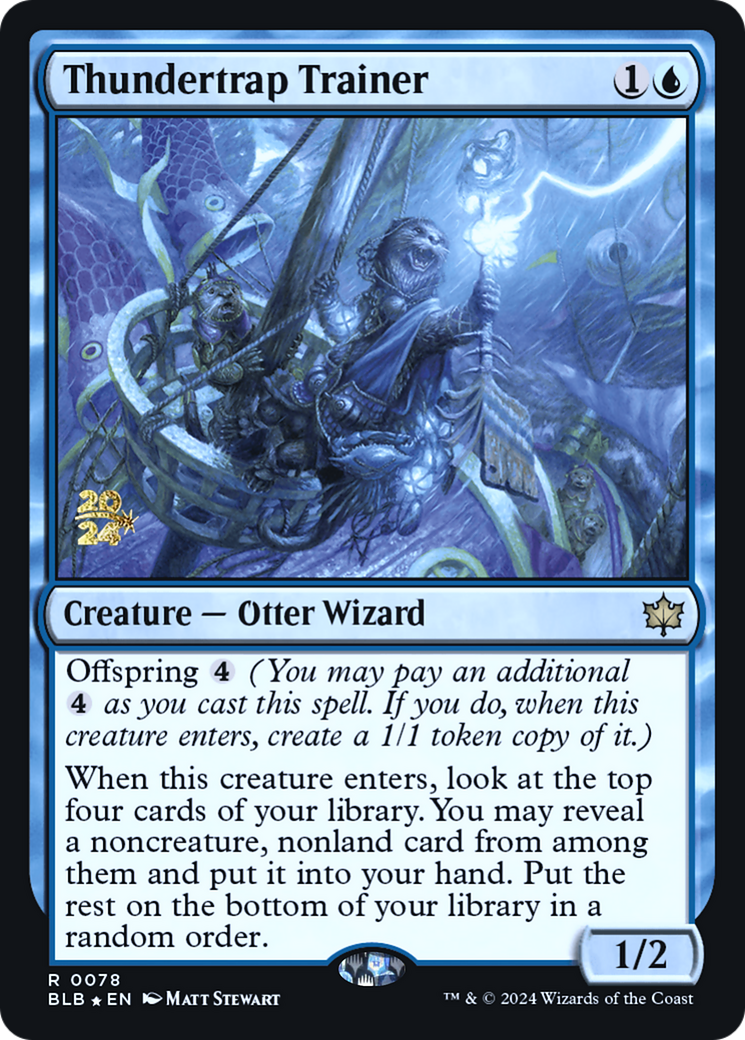 Thundertrap Trainer [Bloomburrow Prerelease Promos] - Trinity Hobby