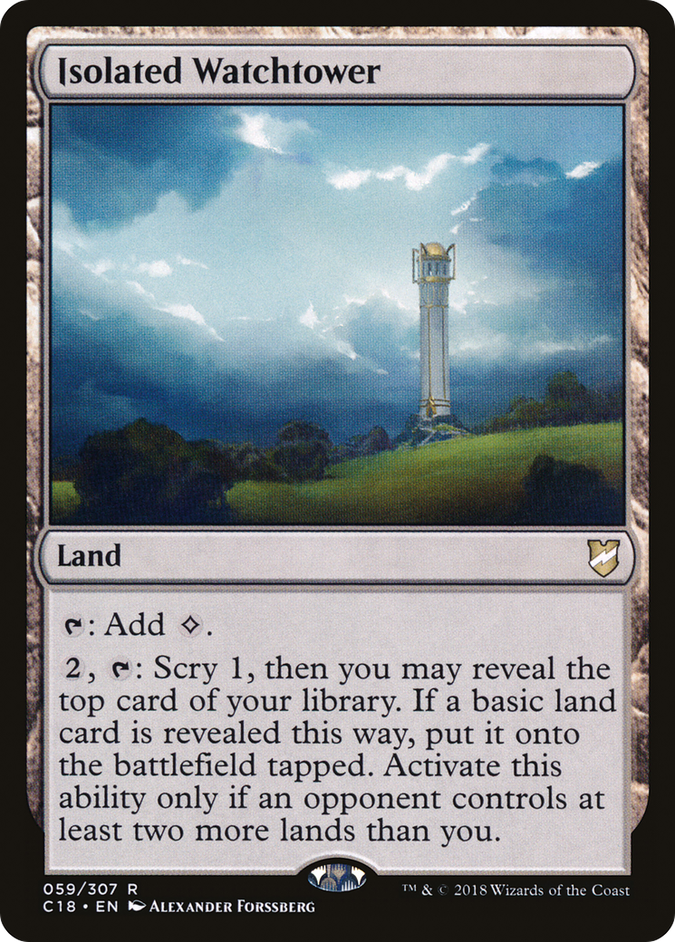 Isolated Watchtower [Commander 2018] - Trinity Hobby