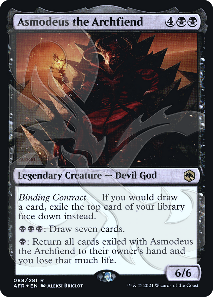 Asmodeus the Archfiend (Ampersand Promo) [Dungeons & Dragons: Adventures in the Forgotten Realms Promos] - Trinity Hobby