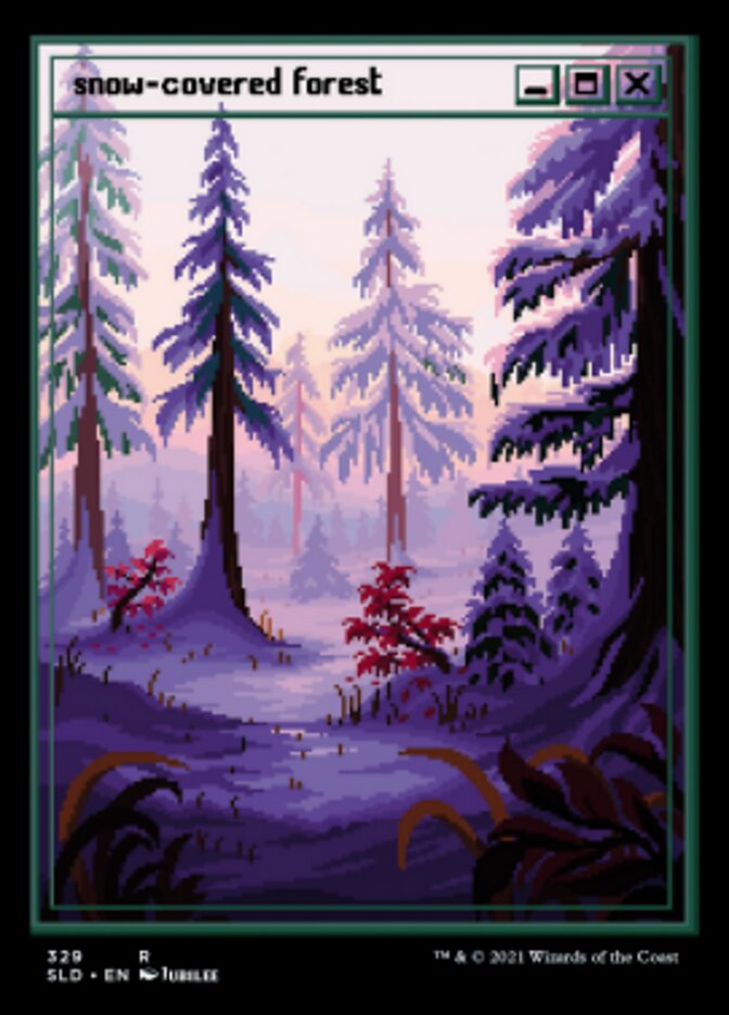 Snow-Covered Forest (Foil Etched) [Secret Lair Drop Series] - Trinity Hobby