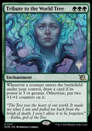 Tribute to the World Tree (Promo Pack) [March of the Machine Promos] - Trinity Hobby