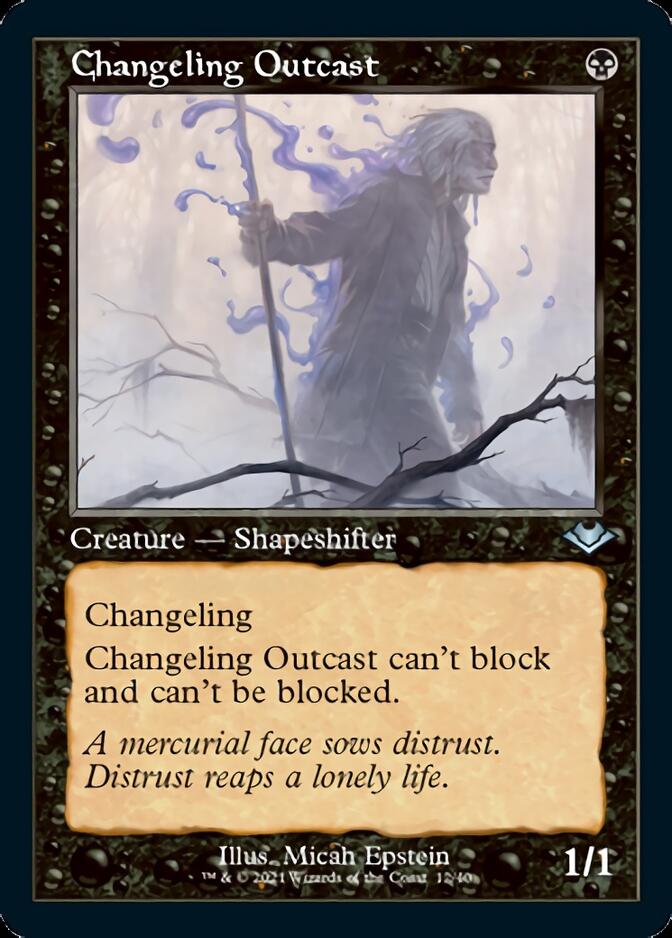Changeling Outcast (Retro Foil Etched) [Modern Horizons] - Trinity Hobby