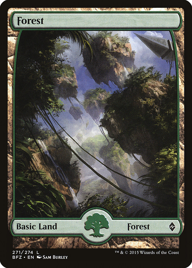 Forest (271) (Full Art) [Battle for Zendikar] - Trinity Hobby