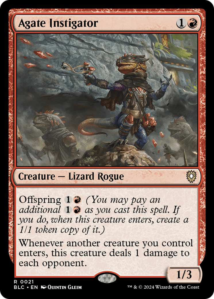 Agate Instigator [Bloomburrow Commander] - Trinity Hobby